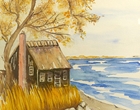 Nordseestrand - Aquarell