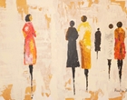 Frauen in der Stadt - Acryl