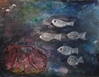 Unbefangen - Mischtechnik: Acryl, Collage