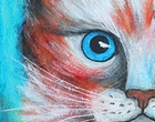 Rote Katze - Acryl