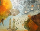 Fahrt ins Glück - Acryl, Collage