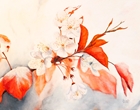 Frühlingsbote - Tempera auf Holz