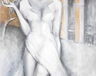 La dolce vita - Acryl, Blattmetall