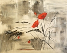Mohnblumen - Acryl